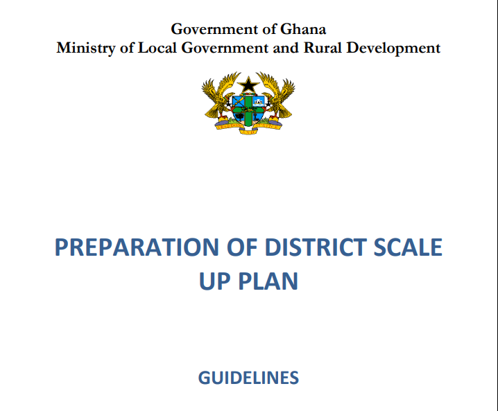 District Scale Up Plan Guidelines 25th December 2014